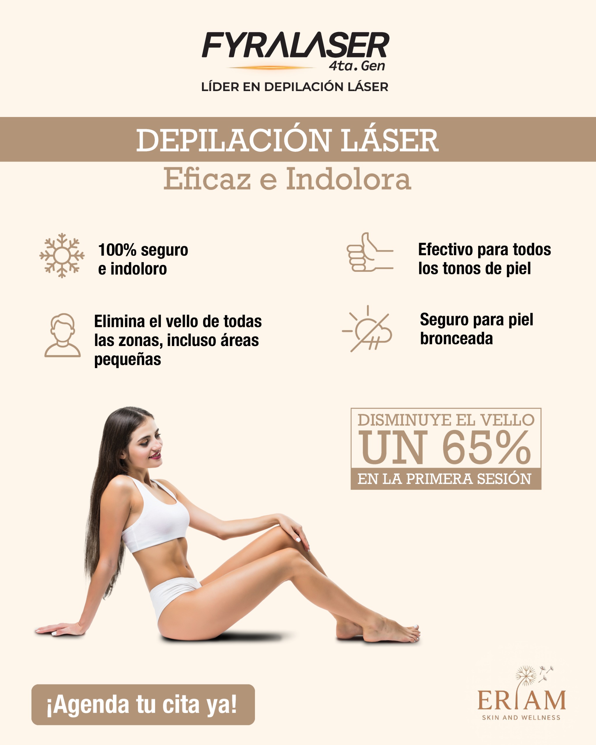Depilación láser eficaz e indolora